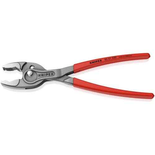 Knipex TwinGrip Front & Side Gripping Pliers Plastic Coated Grey Atramentized 250mm 82 01 250